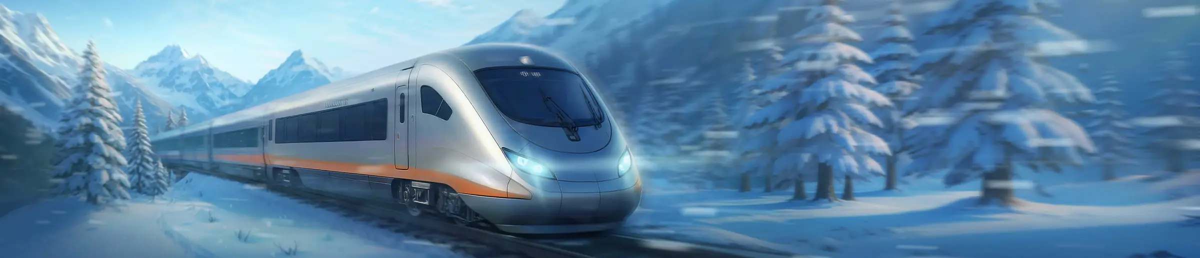 Schnellzug der Spinational VIP-Stufe 2 im Schnee